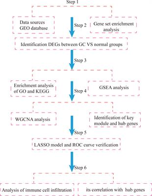 Bioinformatic analysis of hub markers and immune cell infiltration characteristics of gastric cancer